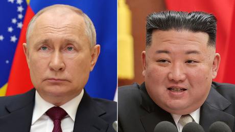 Russlands Präsident Wladimir Putin (links) und Kim Jong Un, Machthaber von Nordkorea, werden sich bald treffen.
