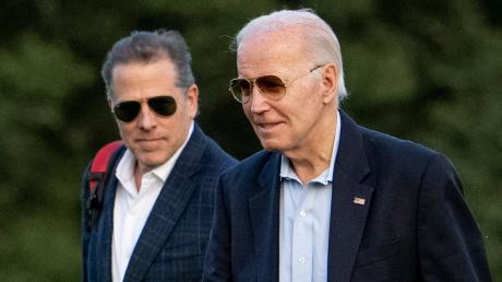 US-Präsident Joe Biden mit seinem Sohn Hunter in Washington.