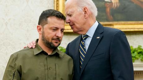 Dankt für die Untersützung an «allen 575 Tagen» des Krieges: Wolodymyr Selenskyj zu Besuch bei Joe Biden.