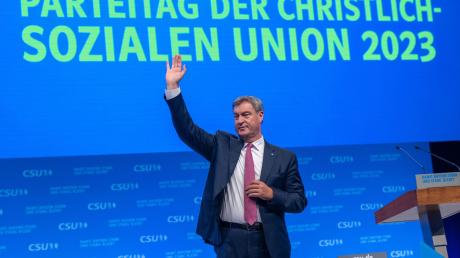 In München mit persönlichem Rekordergebnis als CSU-Chef bestätigt: Markus Söder.