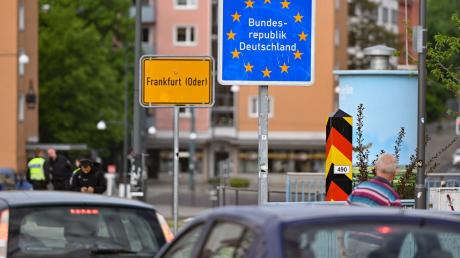 Der deutsch-polnische Grenzübergang in Frankfurt (Oder). Kommen hier stationäre Kontrollen der Bundespolizei?