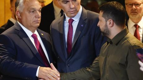 Wolodymyr Selenskyj trifft beim Gipfel in Granada auch auf Ungarns Ministerpräsident Viktor Orban.