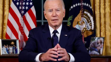 US-Präsident Joe Biden spricht im Oval Office über den Krieg in Nahost und der Ukraine.