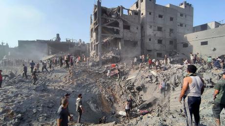 Zerstörungen nach dem Großangriff der Israelis auf Dschabalia.