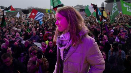 Klimaaktivistin Greta Thunberg bekundet erneut ihre Solidarität mit den Palästinensern.