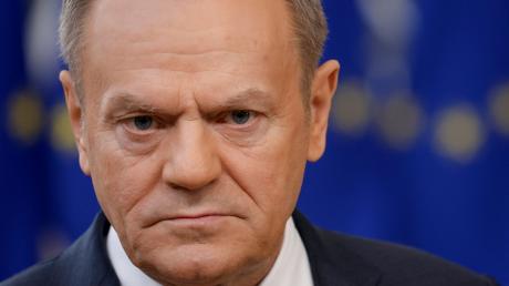 Der polnische Premierminister Donald Tusk reagiert verärgert über die gescheiterten Ukraine-Hilfen.