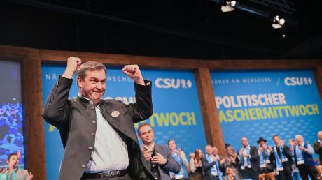 Markus Söder beim politischen Aschermittwoch der CSU.