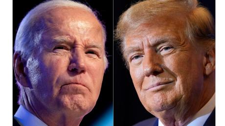Joe Biden (l) und Donald Trump treten zur US-Präsidentschaftswahl an.
