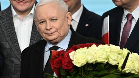 Prognosen zufolge ist seine Partei stärkste Kraft bei den Kommunalwahlen in Polen: PiS-Chef Jaroslaw Kaczynski.