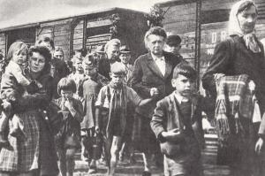 In Viehwaggons kamen die vertriebenen Deutschen aus den Ostgebieten an, vorwiegend Frauen und Kinder. Die Männer mussten bleiben, waren im Krieg oder in Gefangenschaft.