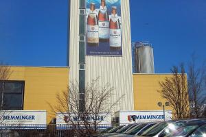 Das Betriebsgebäude der Memminger Brauerei. Das Unternehmen befindet sich in einem  Insolvenzverfahren in Eigenverantwortung.