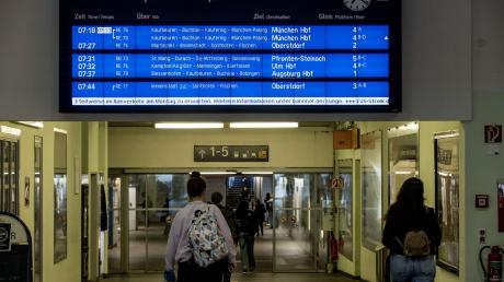 Für diese Woche sind wieder Bahnstreiks angekündigt. Auch am Hauptbahnhof Kempten (im Bild) werden wieder zahlreiche Züge ausfallen.