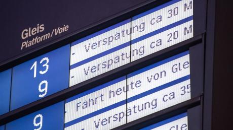 Beim Bahnverkehr zwischen Augsburg und München kommt es am Dienstag zu Verzögerungen.