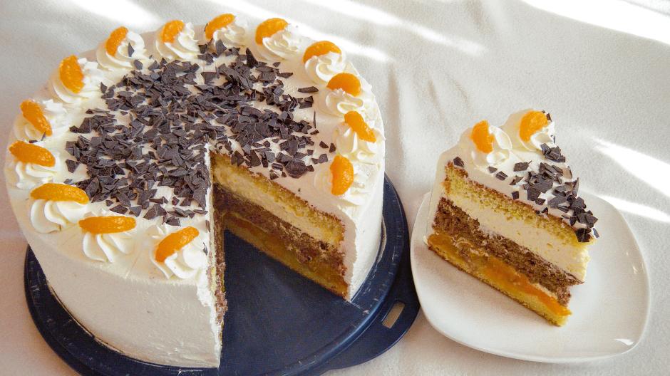 Rezept für Sekt-Mandarinen-Torte | Augsburger Allgemeine
