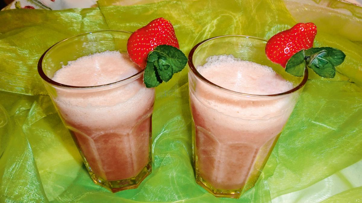 Rezept für Erdbeer-Bananen-Smoothie