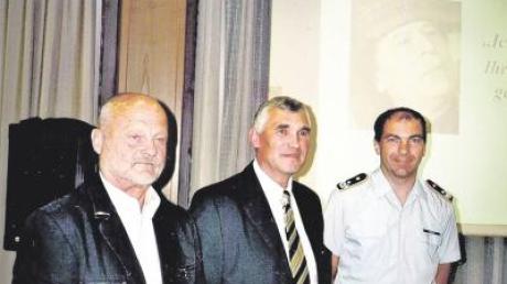 Von links: Oberst a. D. Arnulf Richardt, Wolfgang Mousiol und Oberstleutnant Thomas Dohler. 