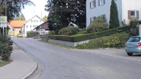 Beim Ausbau der Kreisstraße soll auch die Einmündung in die Schwabmühlhauser Straße geändert werden.  