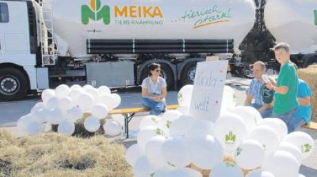 Zum Tag der offenen Tür beim Öko-Futtermittelhersteller Meika in Großaitingen gab es viele Informationen – und auch eine Kinderwelt.  