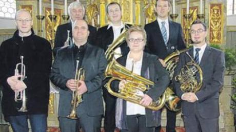 Das Jubiläumskonzert in Gennach von Just Brass (Foto) und vom Kirchenchor gestaltet. 