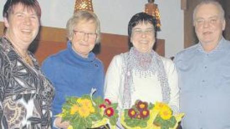 Stehen in den kommenden vier Jahren an der Spitze des Vereins: (von rechts) Walter Schuhmacher, Gisela Miller, Anne Höfle und Margit Wagner.  