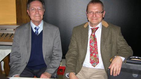Einig wurden sie sich nicht: Dr. Buchner, Physiker aus München (links) und Werner Wagner von Diginet referierten über digitalen BOS-Funk. 