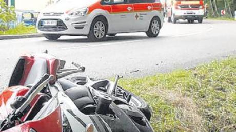 Schwer verletzt wurde Ende August ein Motorradfahrer bei einem Unfall am Leuthauer Berg.