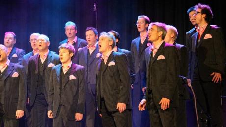 Der Barbershop-Chor Herrenbesuch aus München unterhielt in der Stadthalle mit vierstimmigen A-cappella-Gesang auf höchstem Niveau.  