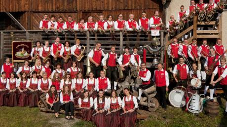 Die Ziemetshauser Musikanten garantieren am Samstag, 4. Juli, beim Konradshofener Stadelfest ausgelassene Blasmusikstimmung.  	