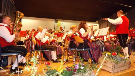 Mit viel Schwung präsentierten die Musiker der Musikvereinigung Immelstetten-Mittelneufnach ihr Jahreskonzert. 	