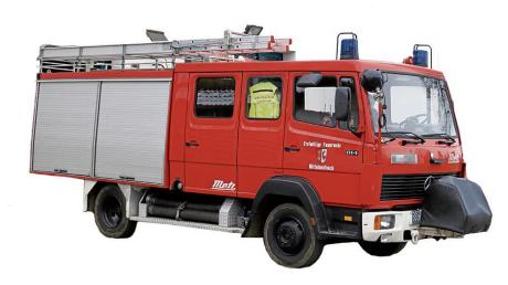 Das Mittelneufnacher Feuerwehrauto ist in die Jahre gekommen und muss ausgetauscht werden. 	
