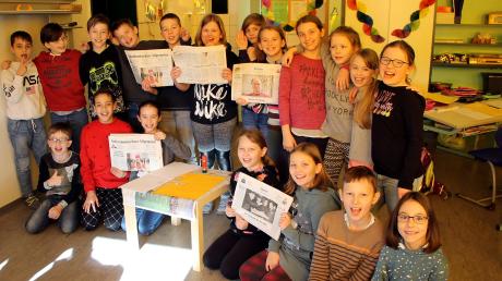 Wie entsteht die Zeitung? Die Viertklässler der Grundschule Walkertshofen nehmen am „ZISCH“-Projekt unserer Zeitung teil und lernen dabei eine Menge. 	