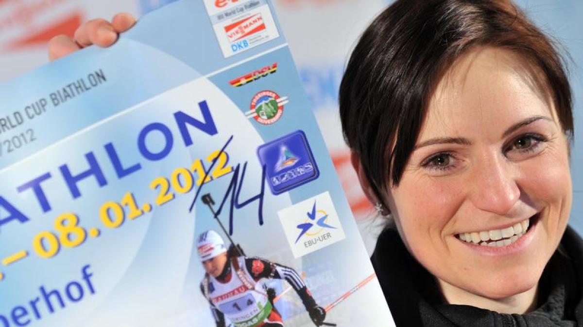 Autogramm Andrea Henkel Biathlon Olympiasiegerin Gesamtweltcup Sotschi 2014 PORT 