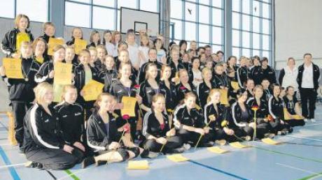Die jungen Teilnehmer an der Vereinsmeisterschaft des RV Burgheim zeigten allesamt ihr großes Können.  
