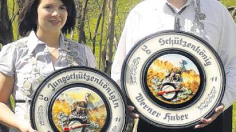 Werner Huber und Jasmin Schedel sind die Oberkammlacher Schützenkönige.
