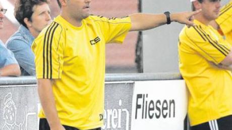Trainer Christoph Krebs gibt die Richtung vor: der TSV Binswangen will weiter nach vorne kommen und in die Kreisliga aufsteigen.  