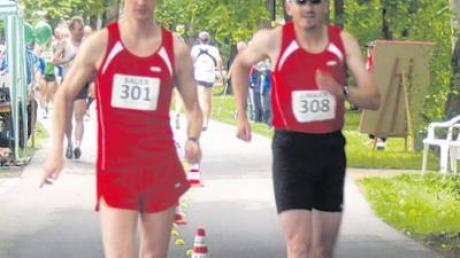 Dan Bauer (links) und Joachim Maier vertraten den SV Breitenbrunn bei den süddeutschen Meisterschaften – und das äußerst erfolgreich. 