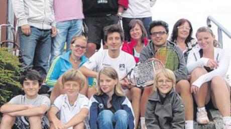 Die Finalteilnehmer der Clubmeisterschaften im Tennis des TSV Bobingen.