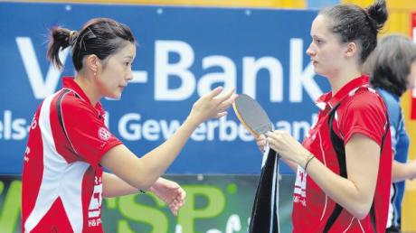 Die beiden Langweider Neuzugänge Xue Han Vukelja (links) und die lange verletzte Laura Matzke wollen in Berlin endlich wieder einmal gemeinsam an den Start gehen.  