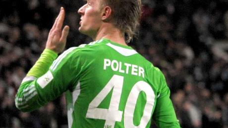 Der Wolfsburger Sebastian Polter ist einer der jungen Spieler, die in der Bundesliga für Furore sorgen. Foto: Peter Steffen dpa