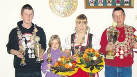 Oberndorfs Regenten: (von links) Daniel Kränzler, Jennifer Miller, Monika Veth und Klaus Dambaur.  
