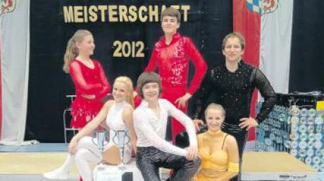 Gute Leistungen zeigten Jahns Rock ’n’ Roller: (von links) Katharina Müller, Stefanie Keilhofer, Stefan Nowak, Patrick Becher, Anja Westermayer und Lorenz Rädler. 