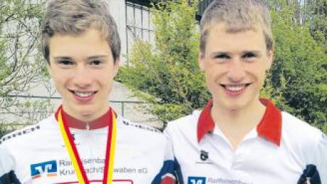 Erfolgreich in die Saison gestartet: die Mountainbiker Marco Thalhofer (links) und Jonas Müller vom MSC Wiesenbach.  