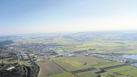 Das Mindeltal von oben betrachtet: Diese Perspektive bietet sich Segelfliegern bei einer Runde um den Flugplatz Thannhausen. 