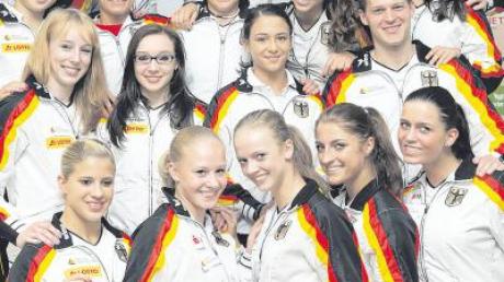 Olympia im Blick: Janine Berger (links) im Turn-team Deutschland.