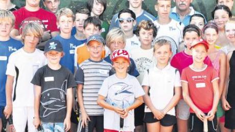 Enorm viele Interessierte gab es am Merchinger Tenniscamp.
