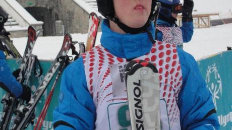 Der Zoltinger Jörg Hillenmeyer trat beim Ski Alpin-Wettbewerb an. 