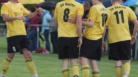 Nach dem 4:2 im Hinspiel konnten die Spieler des SV Beuren diesmal sogar fünf Treffer feiern.  
