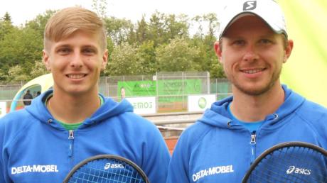 Felix Rottler und Mario Urban (von links) vom TC Günzburg ließen bei Ranglistenturnieren und den bayerischen Meisterschaften aufhorchen. 
