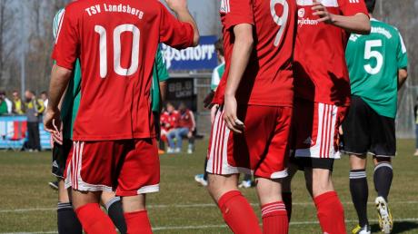 Auch in Illertissen gab es für den TSV Landsberg etwas zu feiern – den 19. Saisonsieg. 
