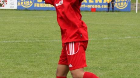Haci Ay freut sich über seinen Treffer zum 1:0 – es war das erste Saisontor des TSV Friedberg. 